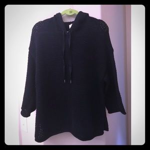 Lou & Grey navy hooded sweater